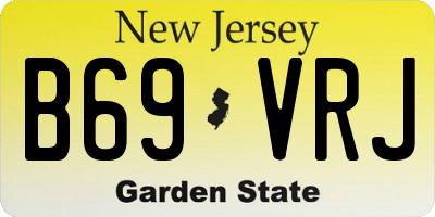 NJ license plate B69VRJ