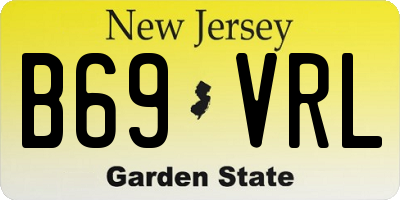 NJ license plate B69VRL