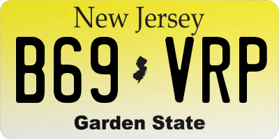 NJ license plate B69VRP