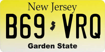 NJ license plate B69VRQ
