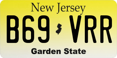 NJ license plate B69VRR