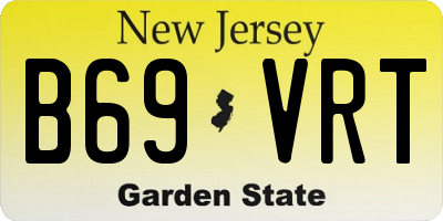 NJ license plate B69VRT
