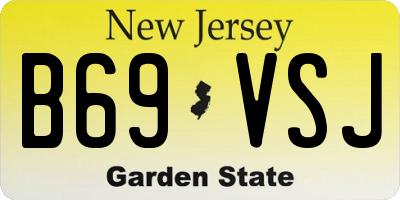 NJ license plate B69VSJ
