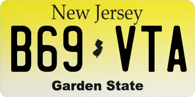 NJ license plate B69VTA