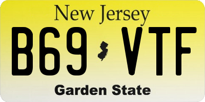 NJ license plate B69VTF