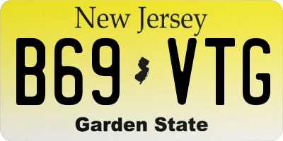 NJ license plate B69VTG