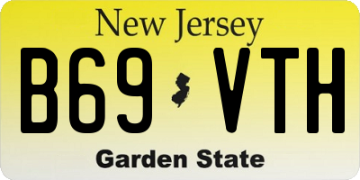 NJ license plate B69VTH