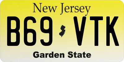 NJ license plate B69VTK