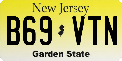 NJ license plate B69VTN
