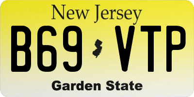 NJ license plate B69VTP