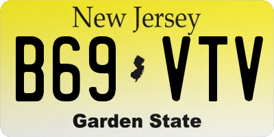 NJ license plate B69VTV
