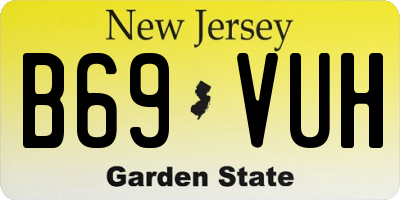 NJ license plate B69VUH