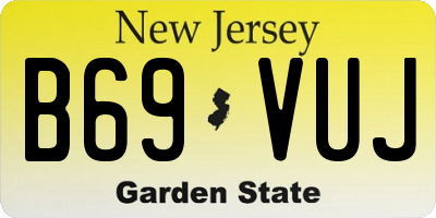 NJ license plate B69VUJ