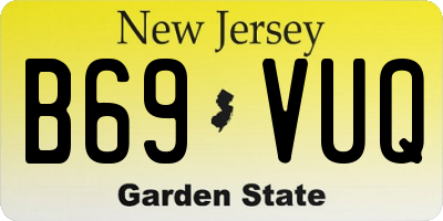 NJ license plate B69VUQ