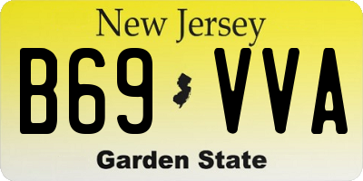 NJ license plate B69VVA