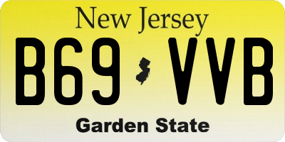 NJ license plate B69VVB