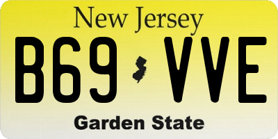 NJ license plate B69VVE