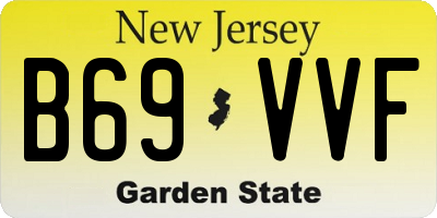 NJ license plate B69VVF