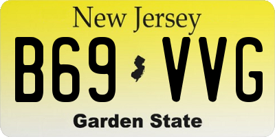 NJ license plate B69VVG