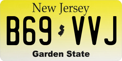 NJ license plate B69VVJ