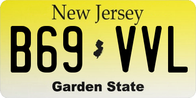 NJ license plate B69VVL