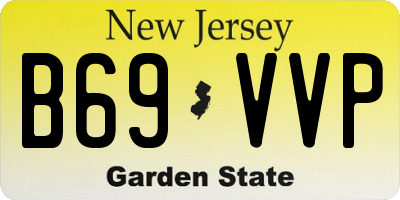 NJ license plate B69VVP
