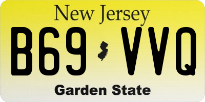 NJ license plate B69VVQ