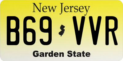 NJ license plate B69VVR
