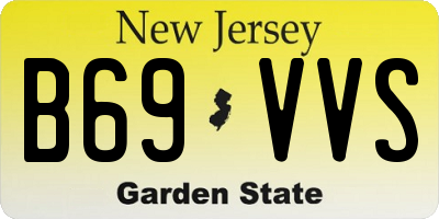 NJ license plate B69VVS