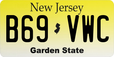 NJ license plate B69VWC