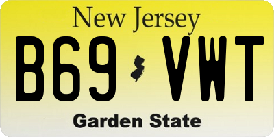 NJ license plate B69VWT