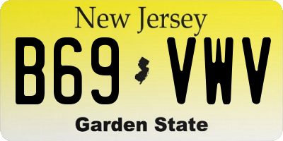 NJ license plate B69VWV