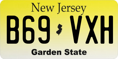 NJ license plate B69VXH