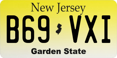 NJ license plate B69VXI