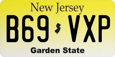 NJ license plate B69VXP