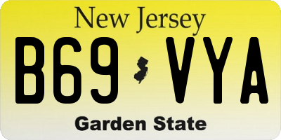 NJ license plate B69VYA