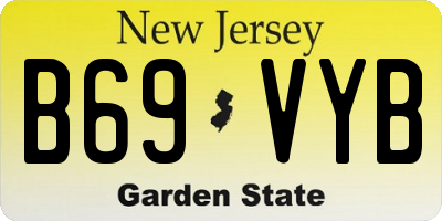 NJ license plate B69VYB