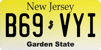NJ license plate B69VYI