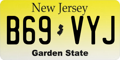 NJ license plate B69VYJ