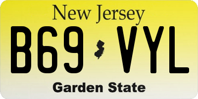 NJ license plate B69VYL