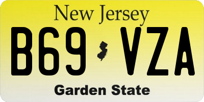 NJ license plate B69VZA