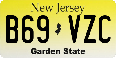 NJ license plate B69VZC