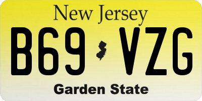 NJ license plate B69VZG