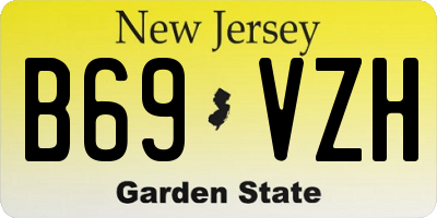 NJ license plate B69VZH