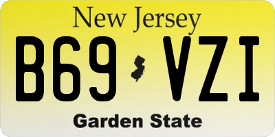 NJ license plate B69VZI