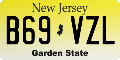 NJ license plate B69VZL