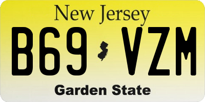 NJ license plate B69VZM