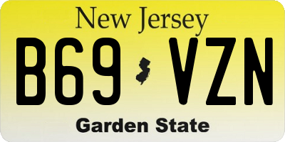 NJ license plate B69VZN