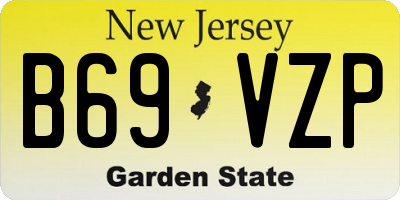 NJ license plate B69VZP
