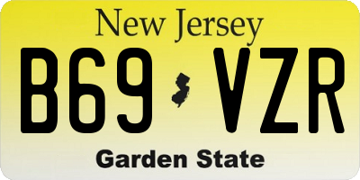 NJ license plate B69VZR